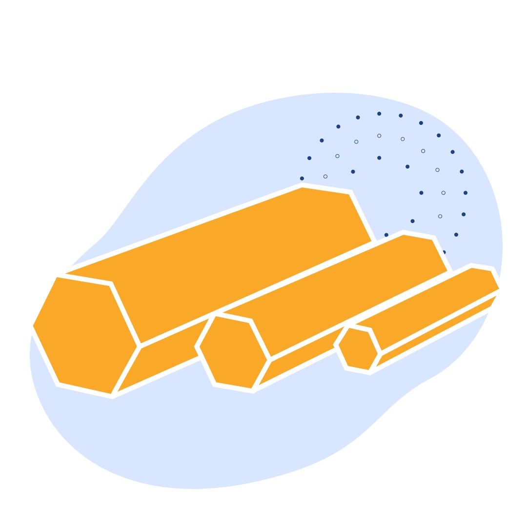 Оцинкованный шестигранник 83 мм Ст45 ГОСТ 2879-2006