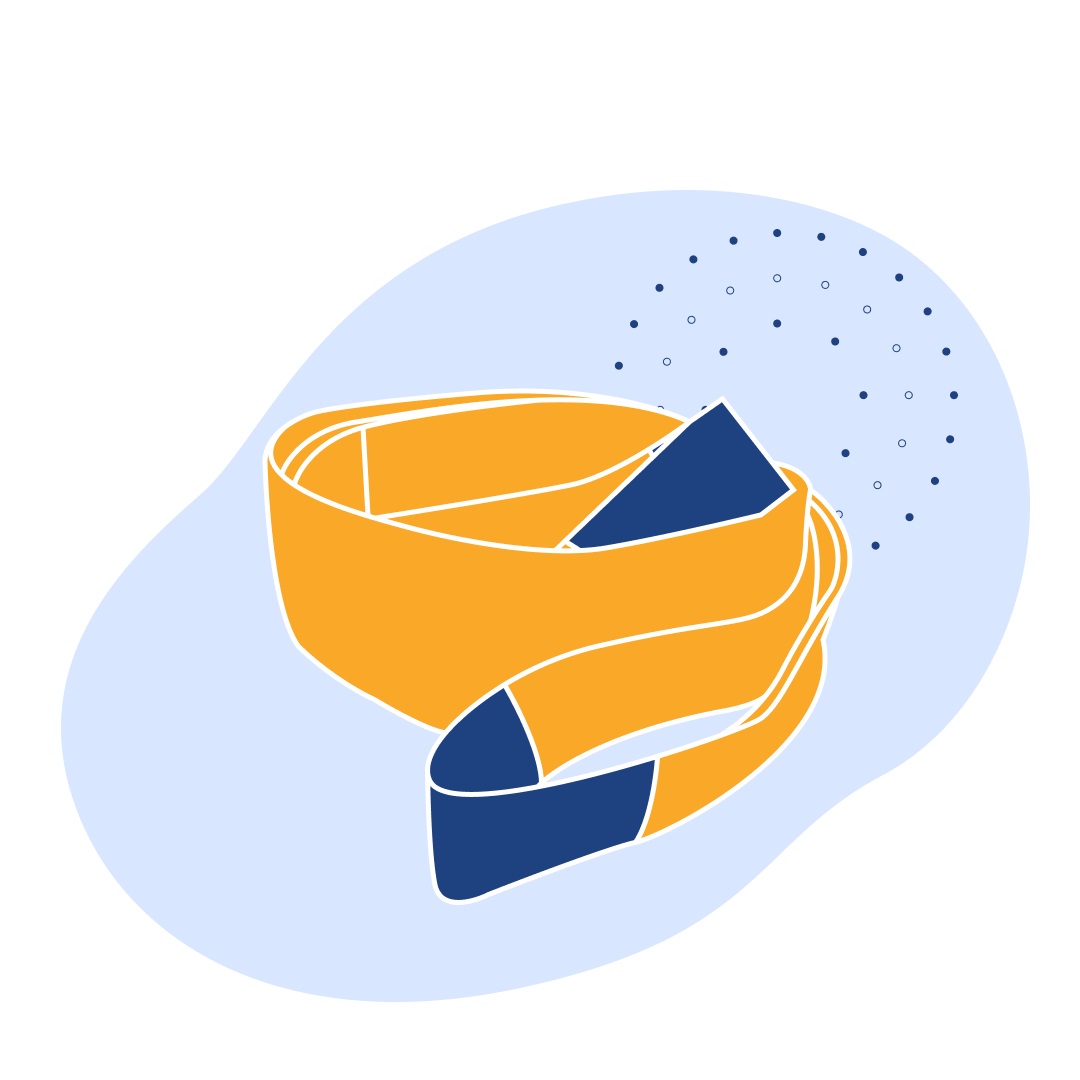 Строп двухпетлевой текстильный оранжевый 10 т 2 м