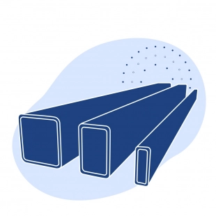Труба профильная нержавеющая прямоугольная 45х15х1.5 мм AISI 304