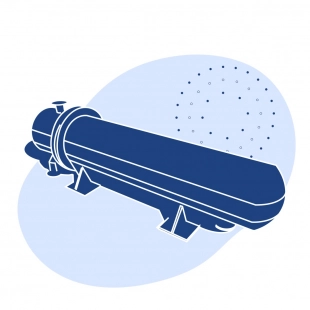 Пароводяной подогреватель 124 шт 2.98 Гкал/час 59 т/час 426x3575 мм 17.2 м2