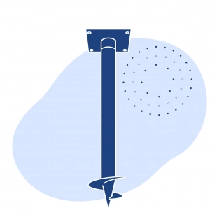 Винтовая свая СВК ГОСТ Р 59106-2020